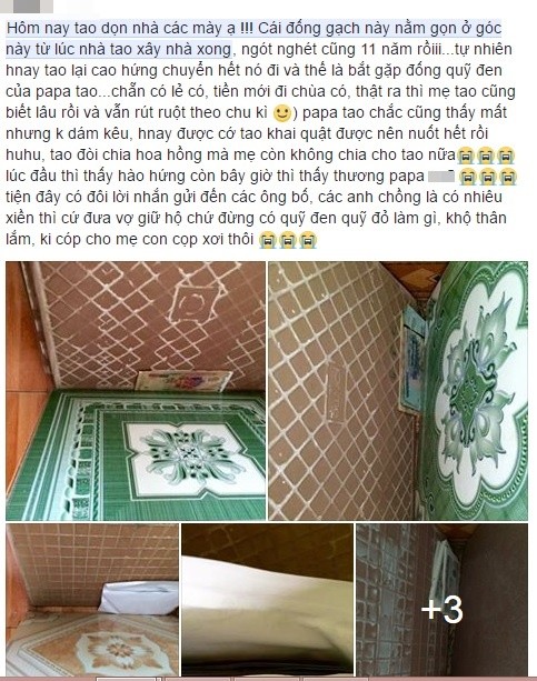 Giau quy den trong dong gach cu van bi vo con &quot;khai quat&quot;